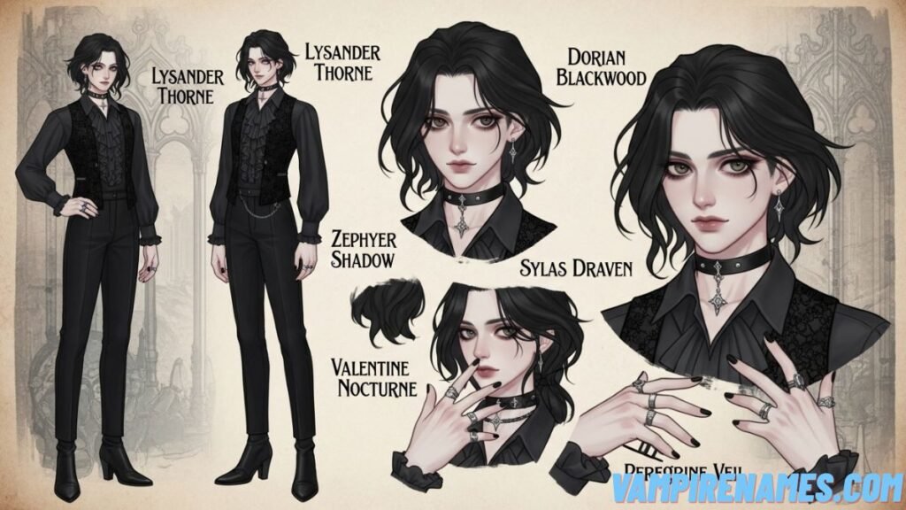 Dark and Gothic Femboy Character Names