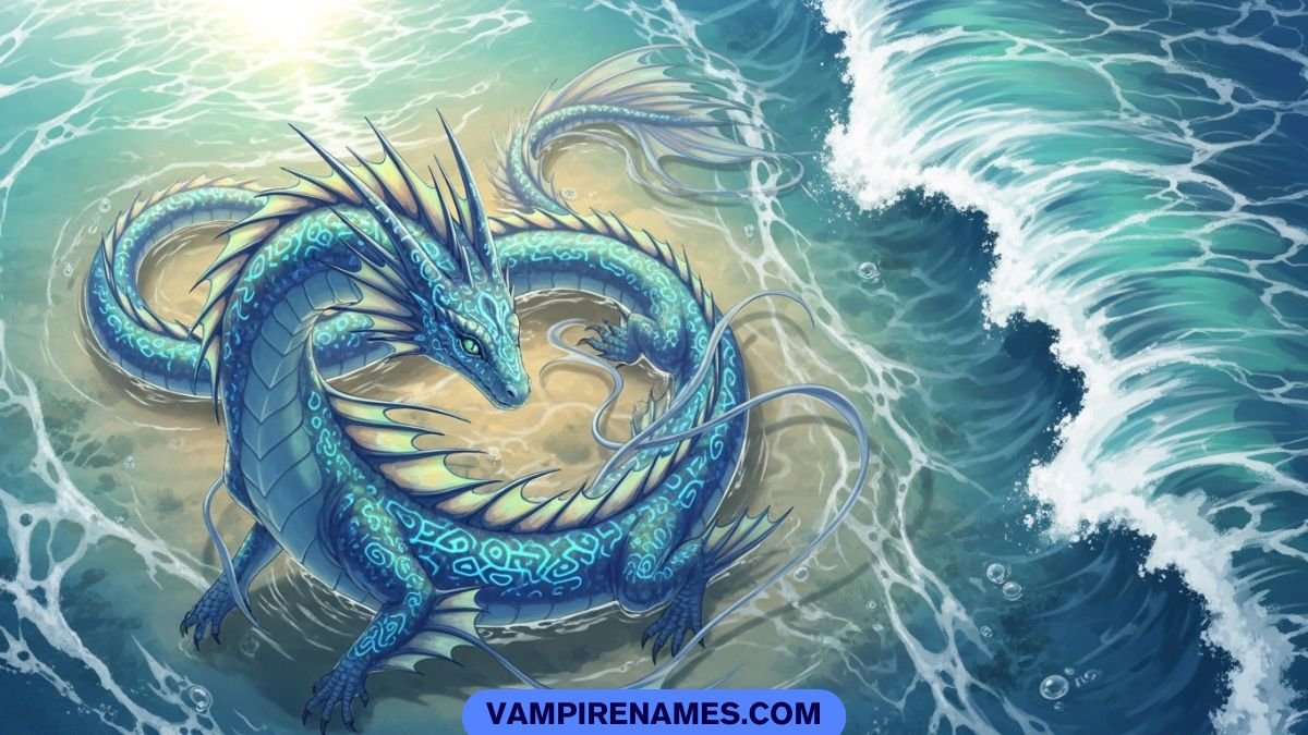 water dragon names inspired by oceans and rivers fantasy blue dragon